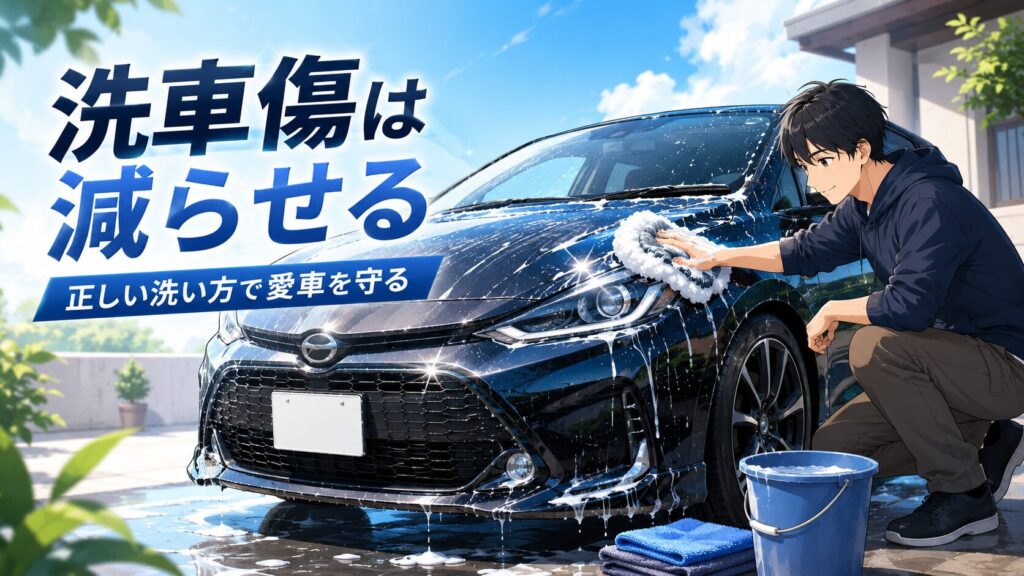 洗車傷は仕方ない？諦める前の原因と対策｜正しい洗い方で愛車を守る