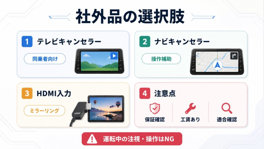 社外品を活用した画面の有効活用