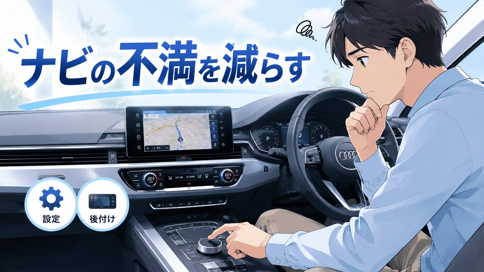 アウディ純正ナビは使いにくい？不満を減らす設定と後付け装備の選び方