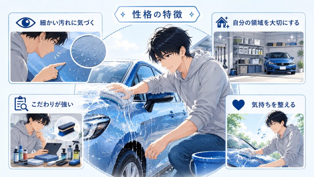 洗車好きな人に多い性格の特徴