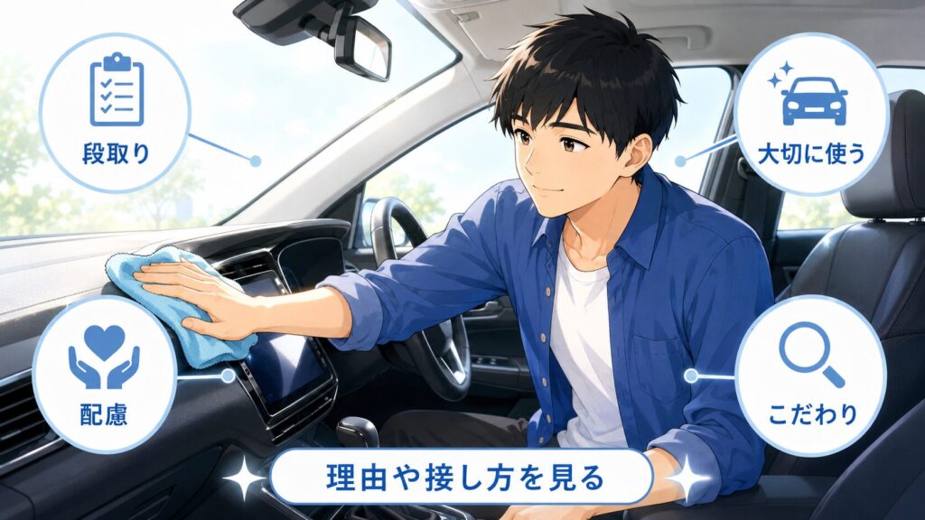 車を綺麗に乗ってる人の性格・特徴