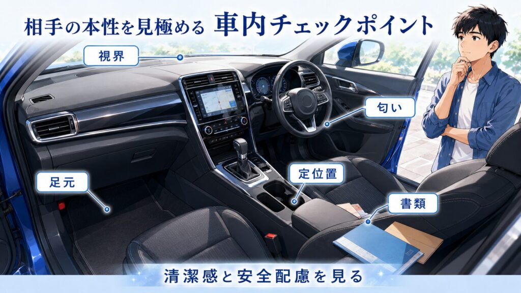 相手の本性を見極める車内チェックポイント