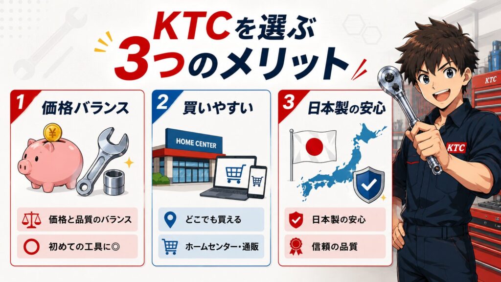 KTCを選ぶ3つのメリット