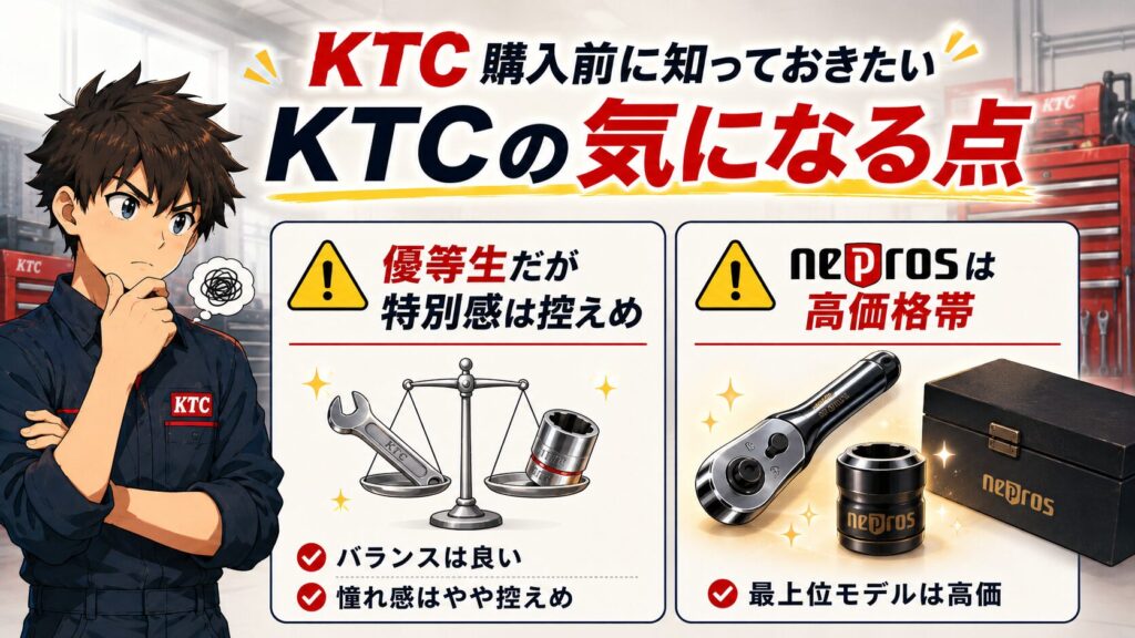 購入前に知っておきたいKTCの気になる点