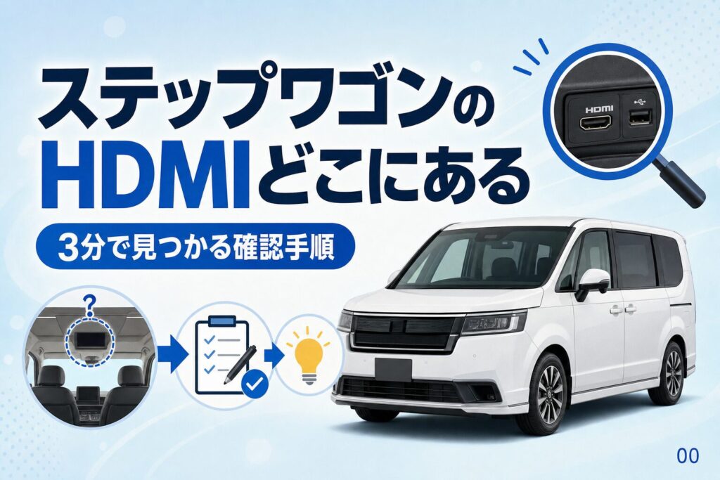 ステップワゴンのHDMIどこにある 3分で見つける確認手順