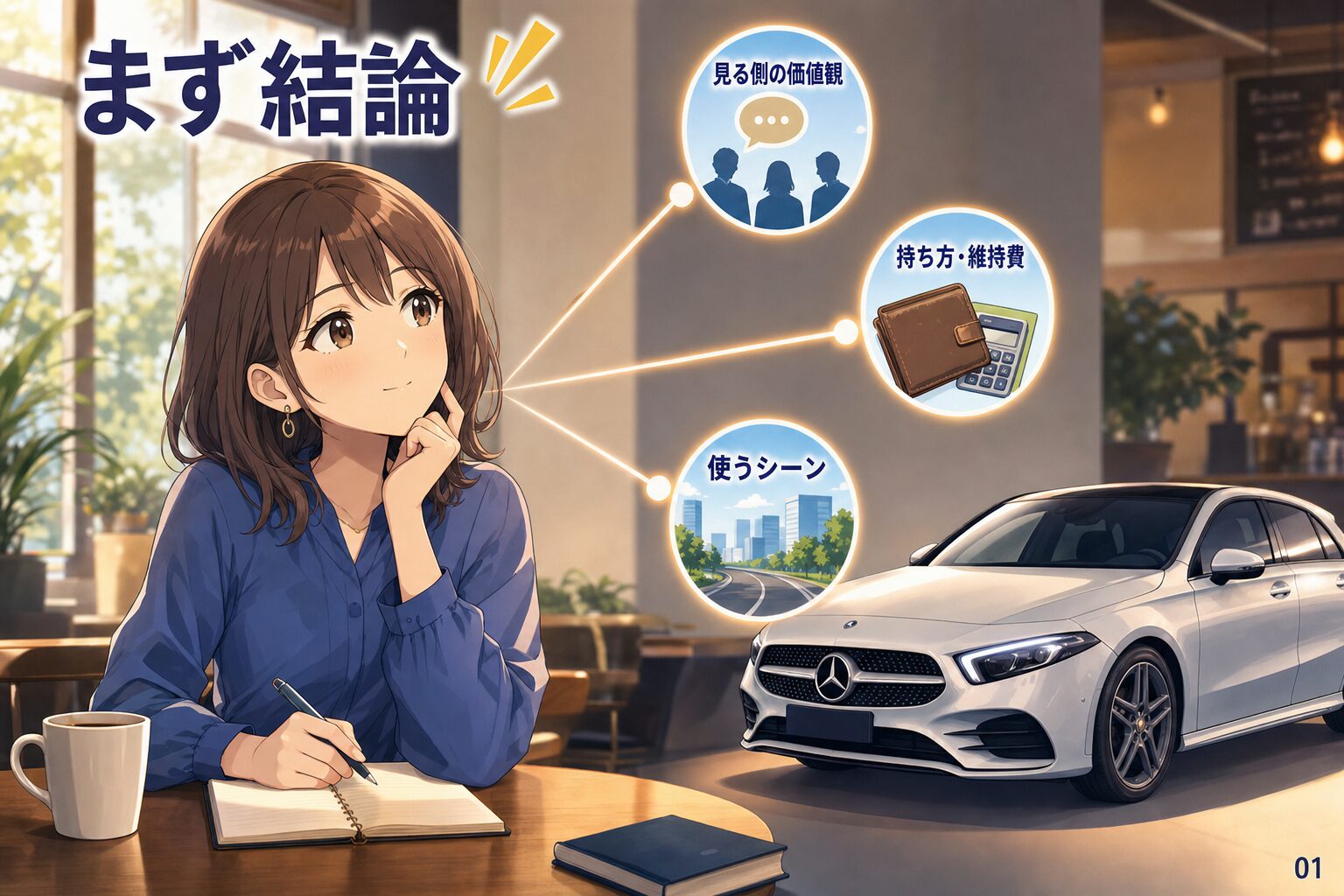 まず結論：ベンツAクラスが「貧乏」と見られるかは文脈次第