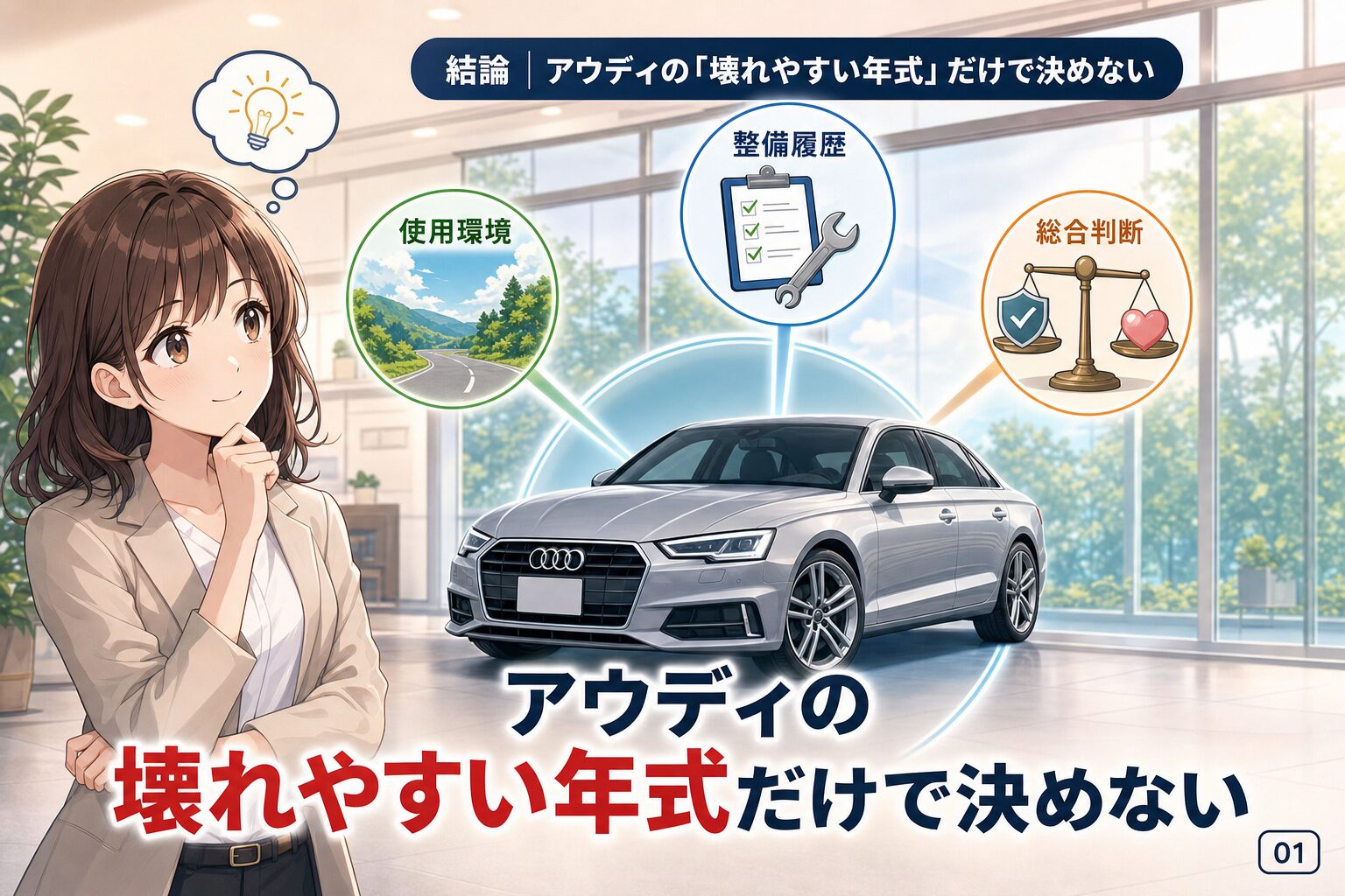 結論|アウディの「壊れやすい年式」だけで決めない