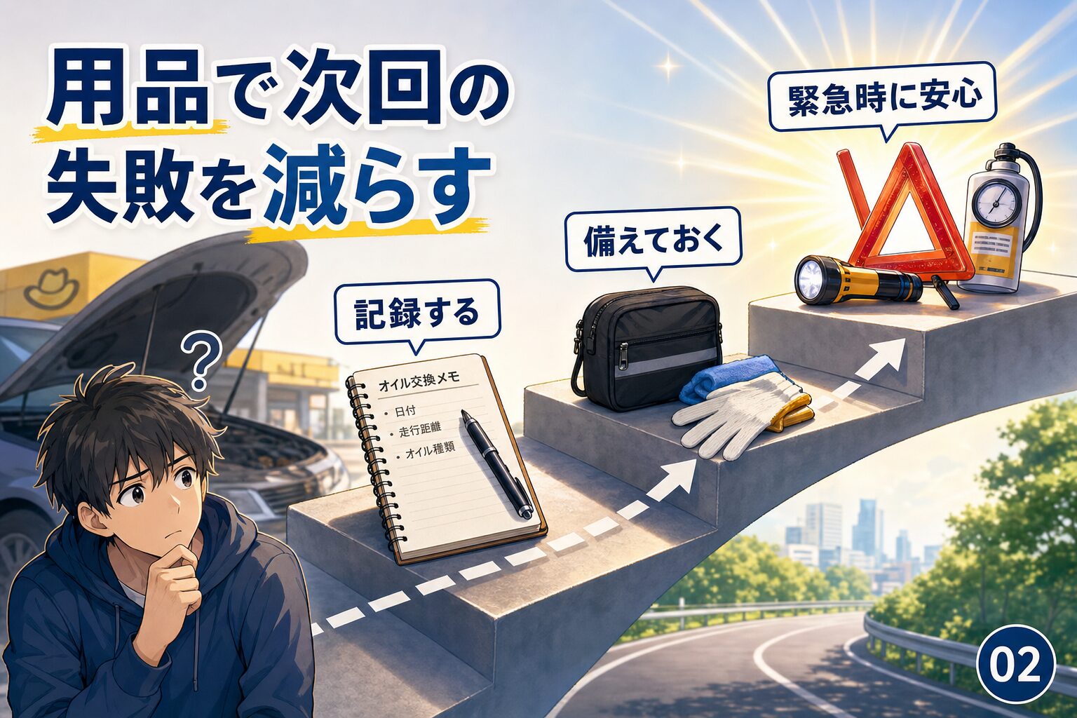 用品で「次回の失敗」を減らす：記録と緊急時の備え