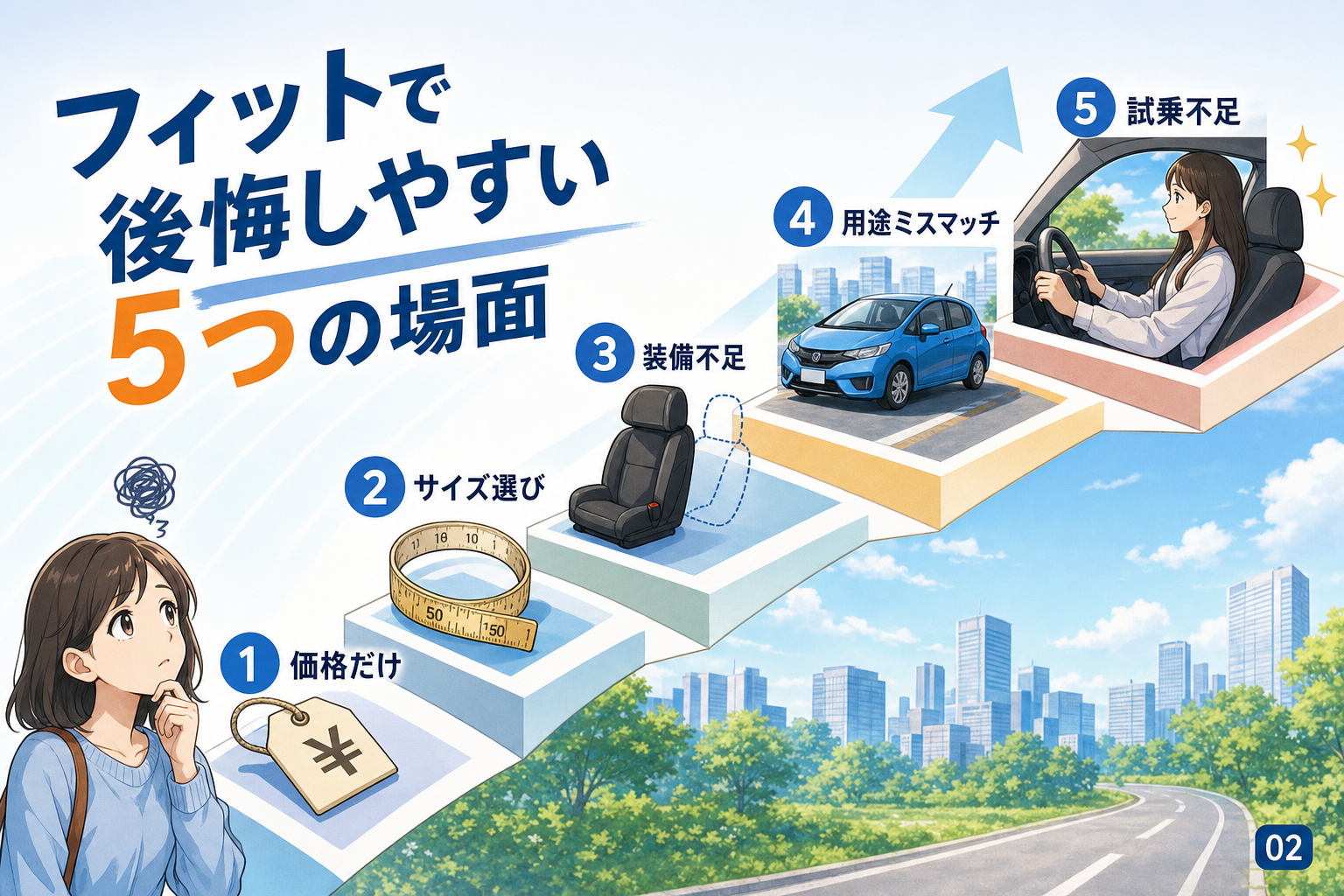 フィットで後悔しやすい5つの場面