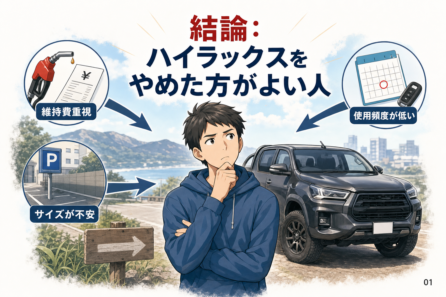 結論：ハイラックスをやめた方がよい人