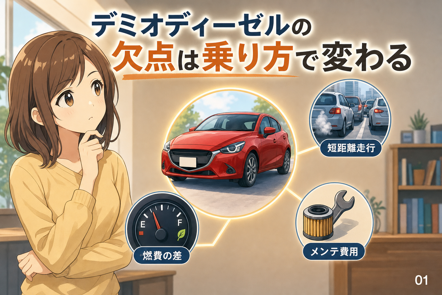 デミオディーゼルの欠点は乗り方で変わる