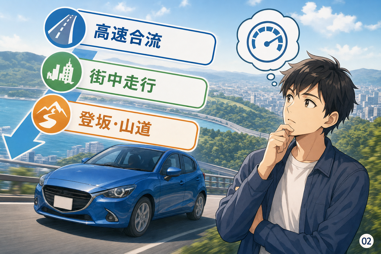 105馬力は遅い？走りを場面別に判断
