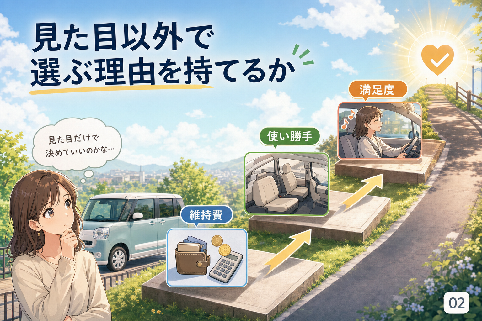 見た目以外で選ぶ理由を持てるか