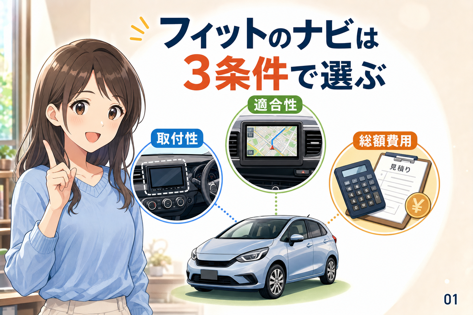 フィットのナビは3条件で選ぶ