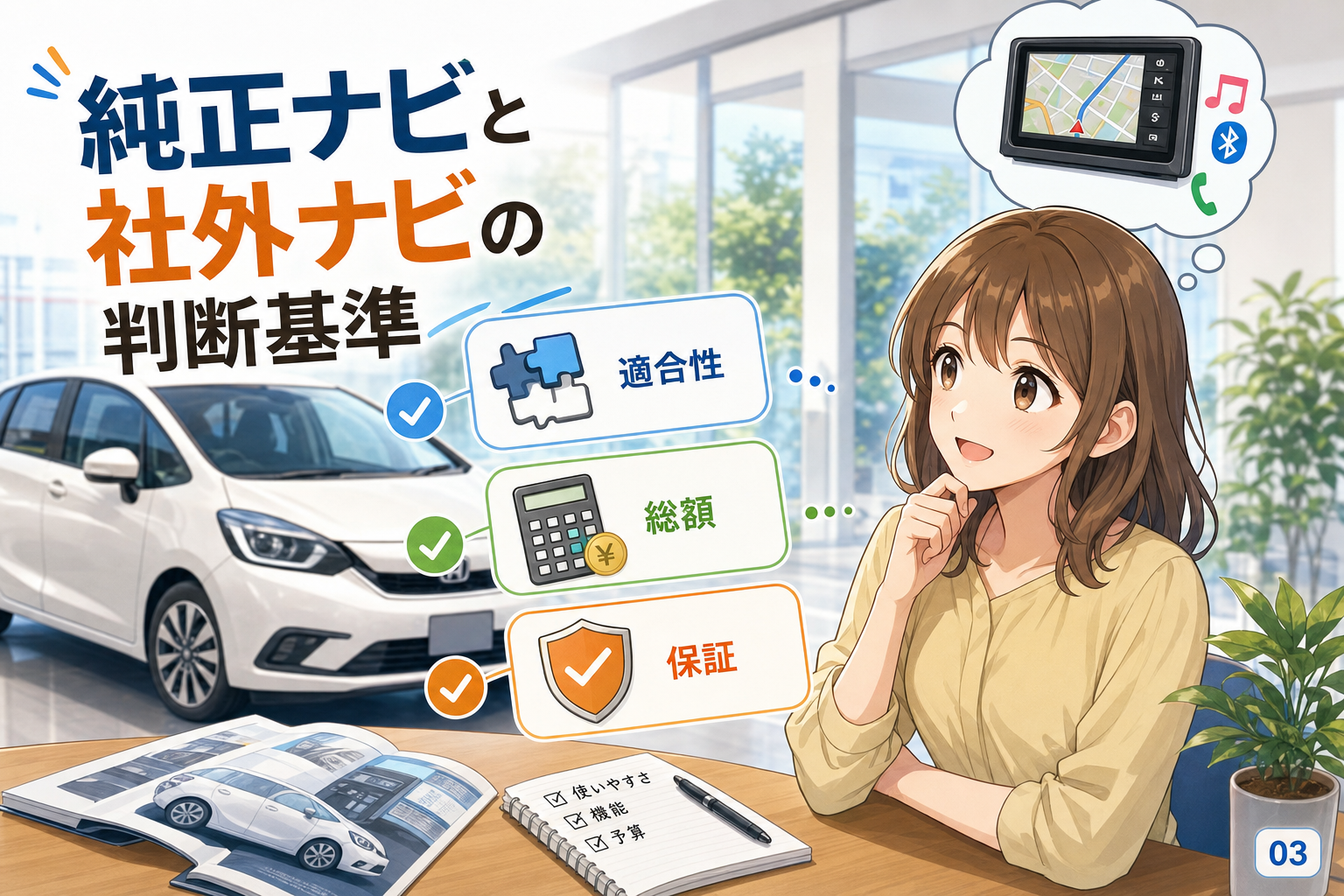 純正ナビと社外ナビの判断基準