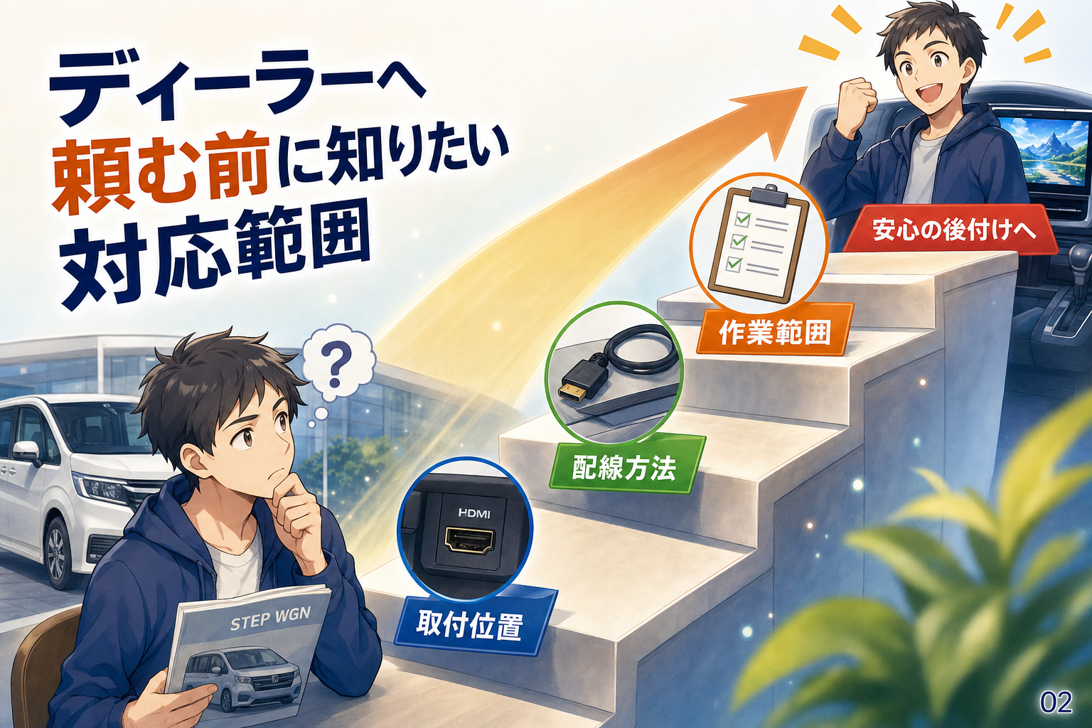 ディーラーへ頼む前に知りたい対応範囲