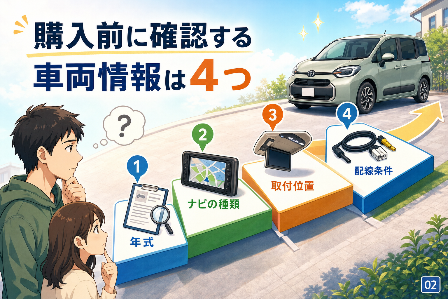 購入前に確認する車両情報は4つ