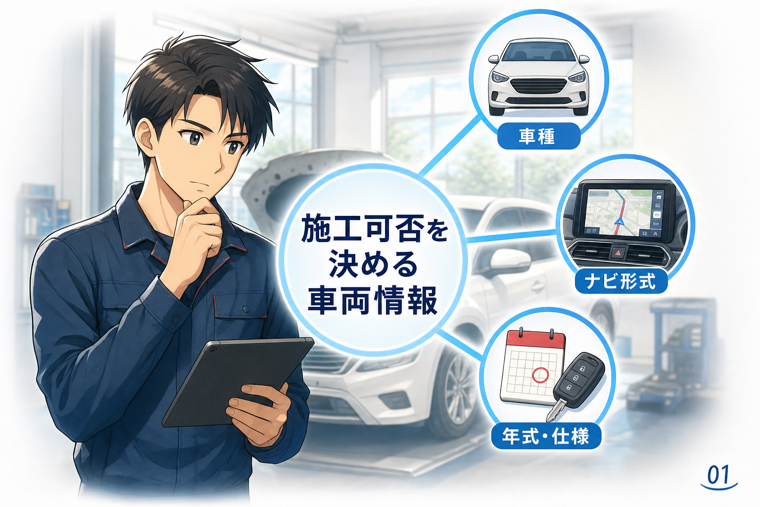 施工可否を決める車両情報