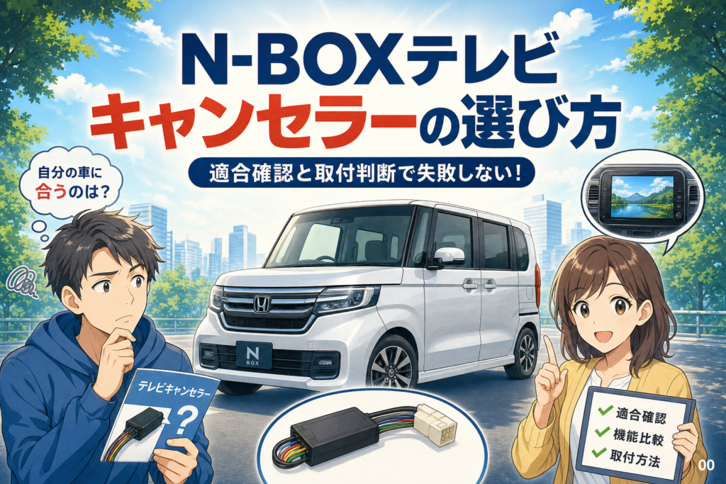 N-BOXテレビキャンセラーの選び方｜適合確認と取付判断