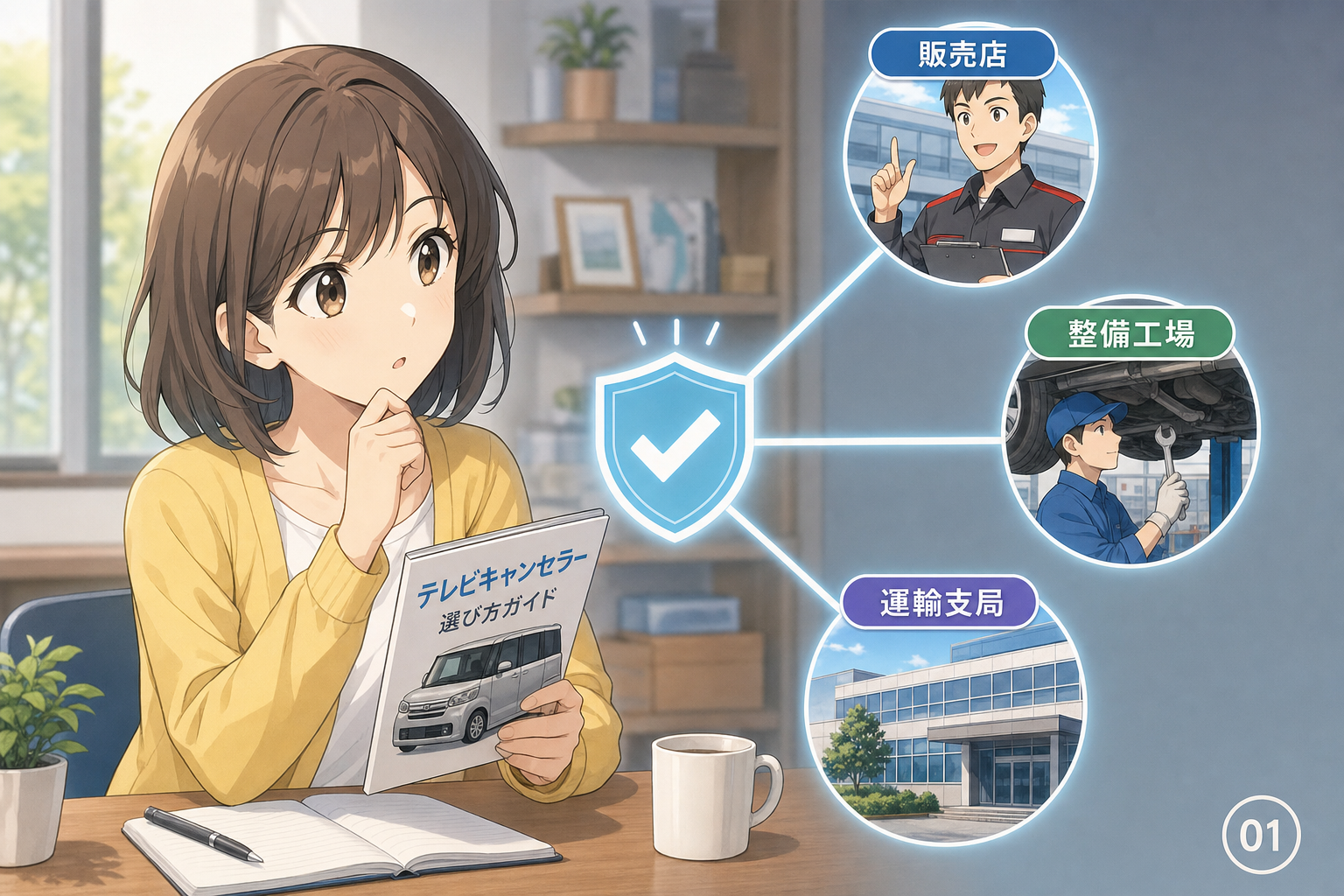 保証・点検・車検の確認先