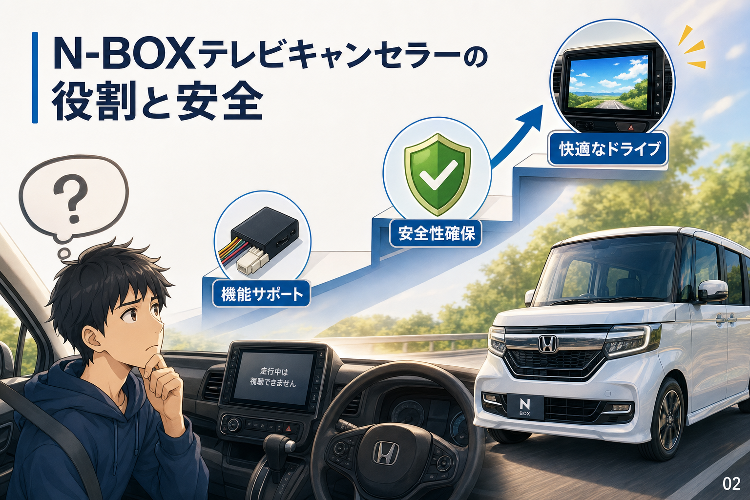 N-BOXテレビキャンセラーの役割と安全
