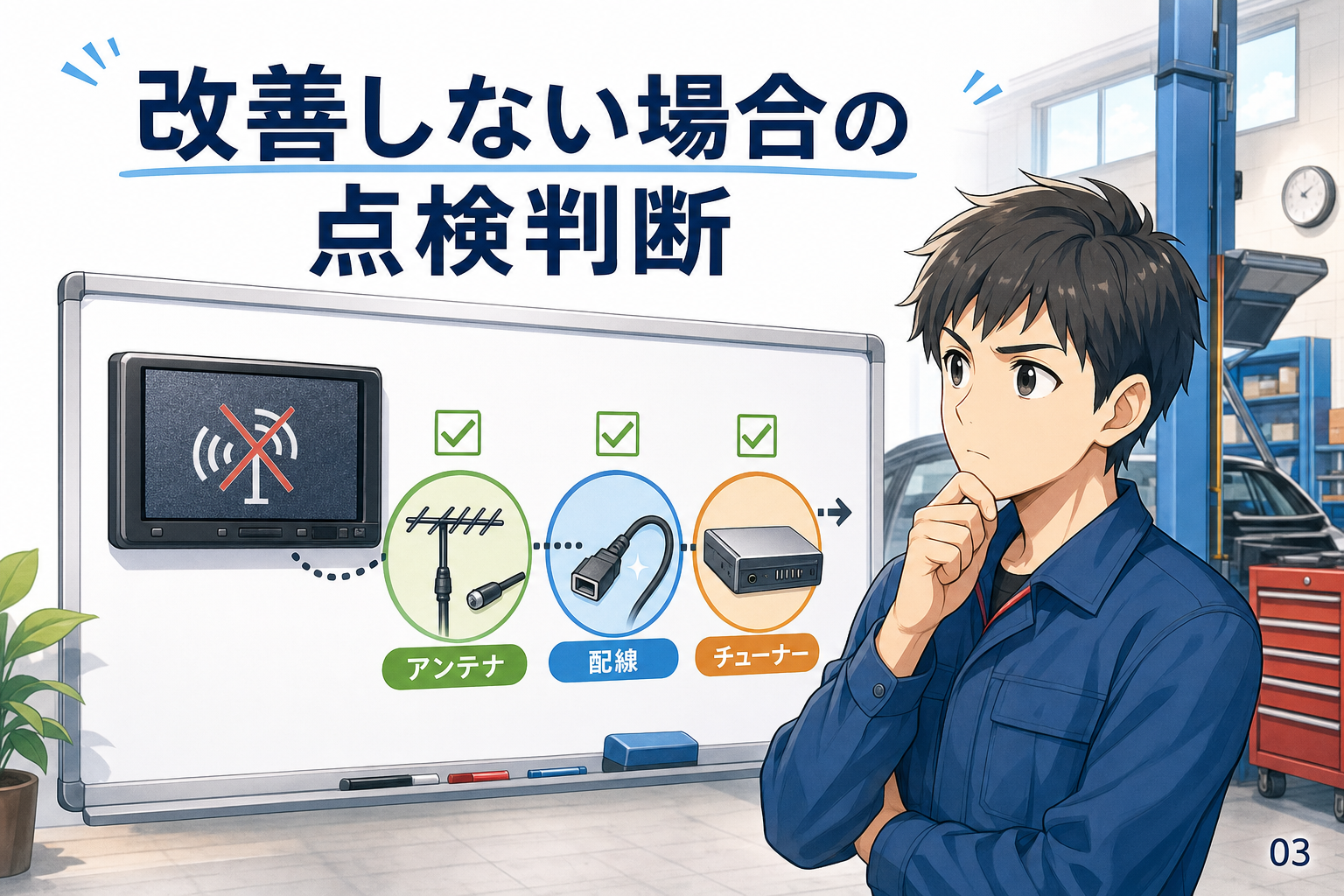 改善しない場合の点検判断