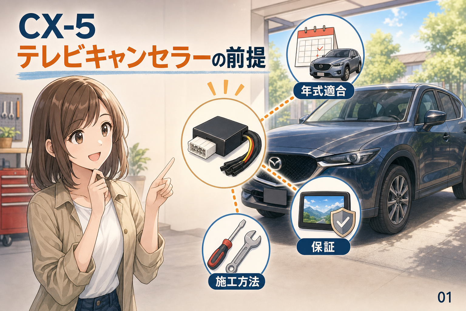 CX-5テレビキャンセラーの前提