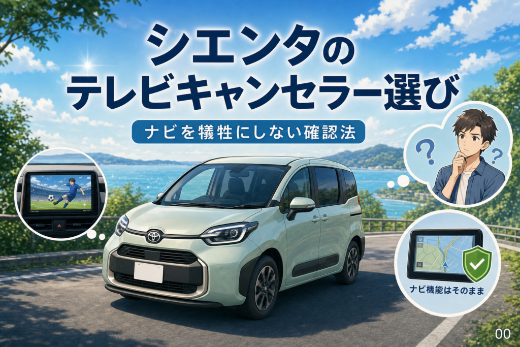 シエンタのテレビキャンセラー選び｜ナビを犠牲にしない確認法