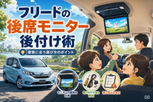 フリードの後席モニター後付け術｜家族に合う選び方と注意点