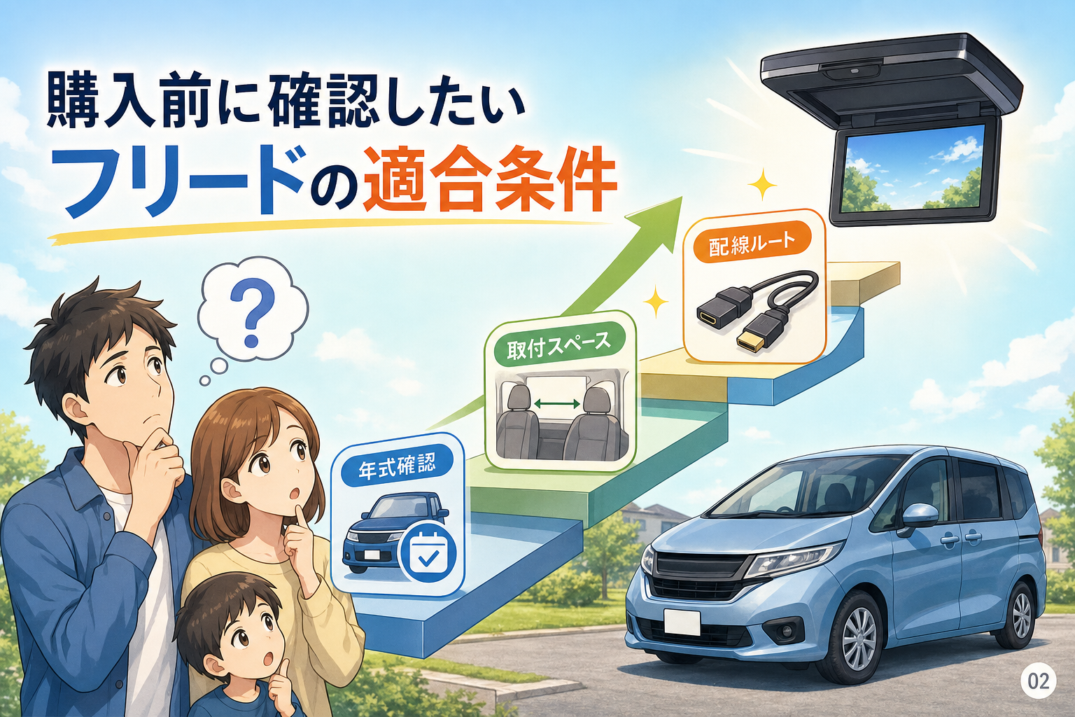 購入前に確認したいフリードの適合条件