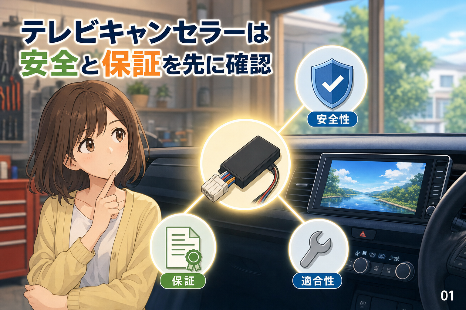 テレビキャンセラーは安全と保証を先に確認
