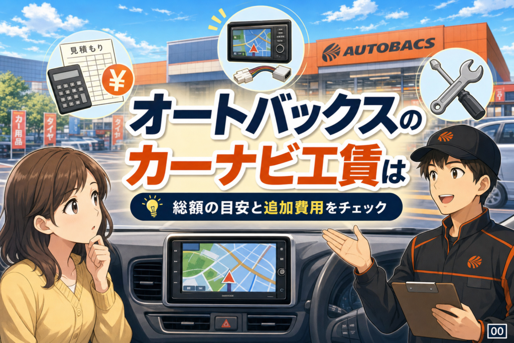 案1 / オートバックスのカーナビ工賃は？総額と追加費用の見方 / 案2 / オートバックスでナビ交換すると工賃はいくら？持ち込みの注意点 / 案3 / オートバックスのカーナビ工賃で失敗しない見積もり確認術