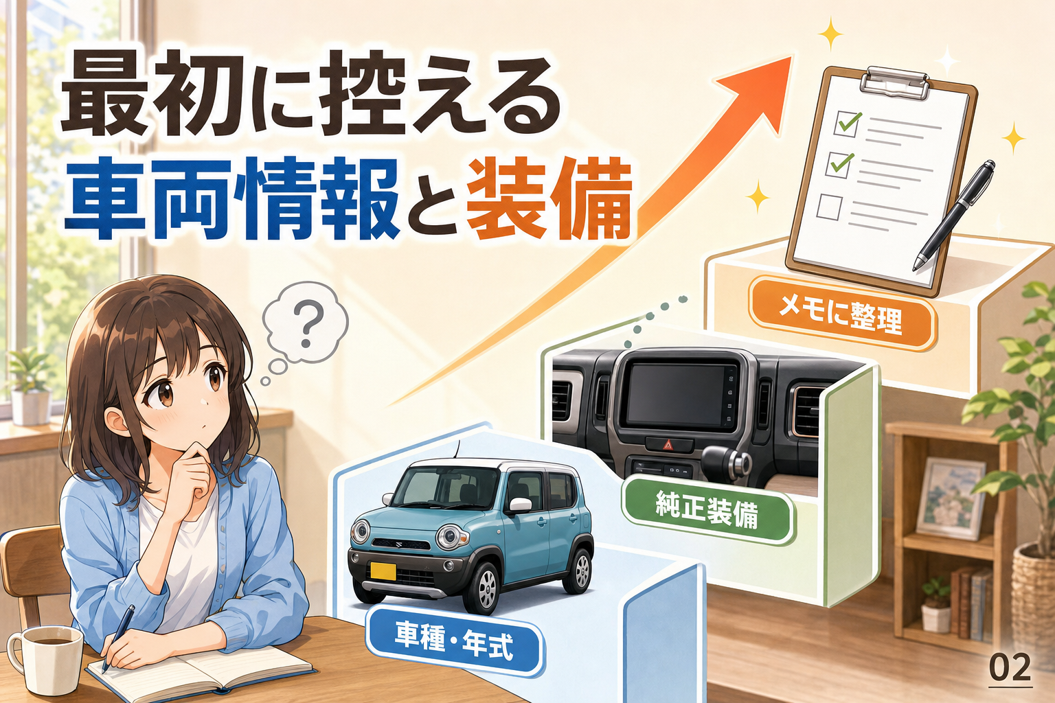 最初に控える車両情報と装備