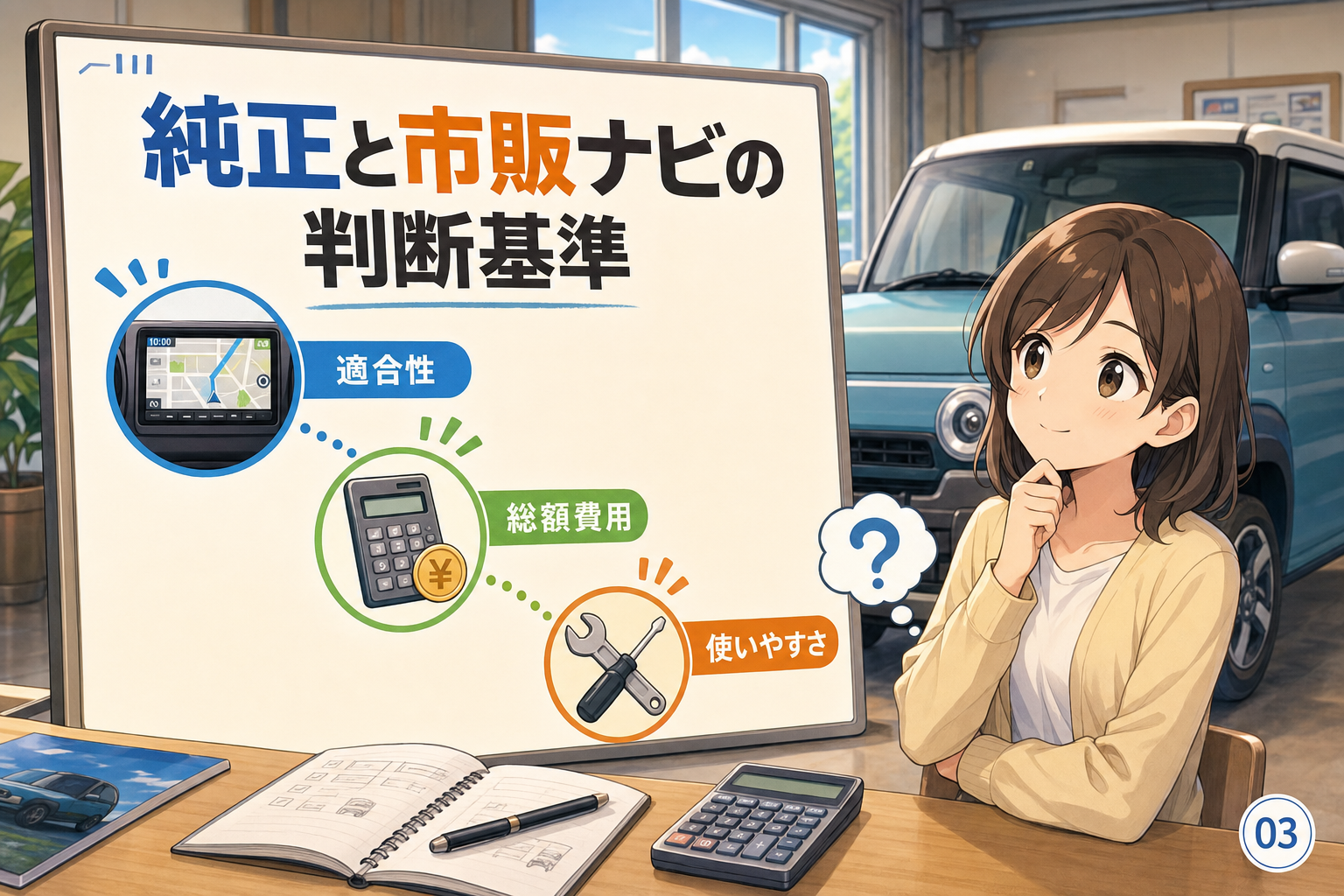 純正と市販ナビの判断基準