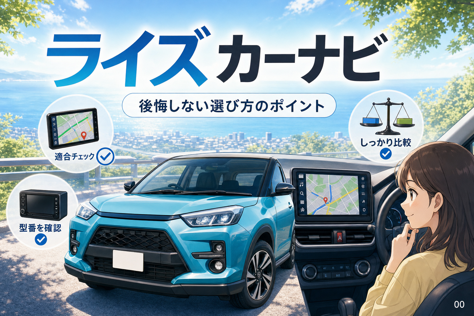 ライズのカーナビ選びで後悔しない型番確認と比較ポイント