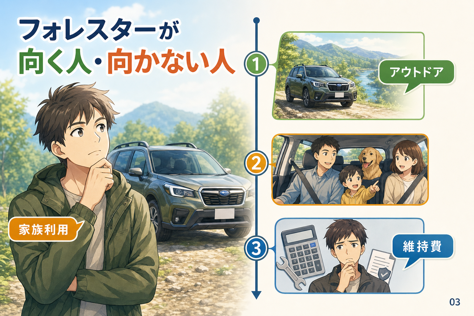 フォレスターが向く人・向かない人