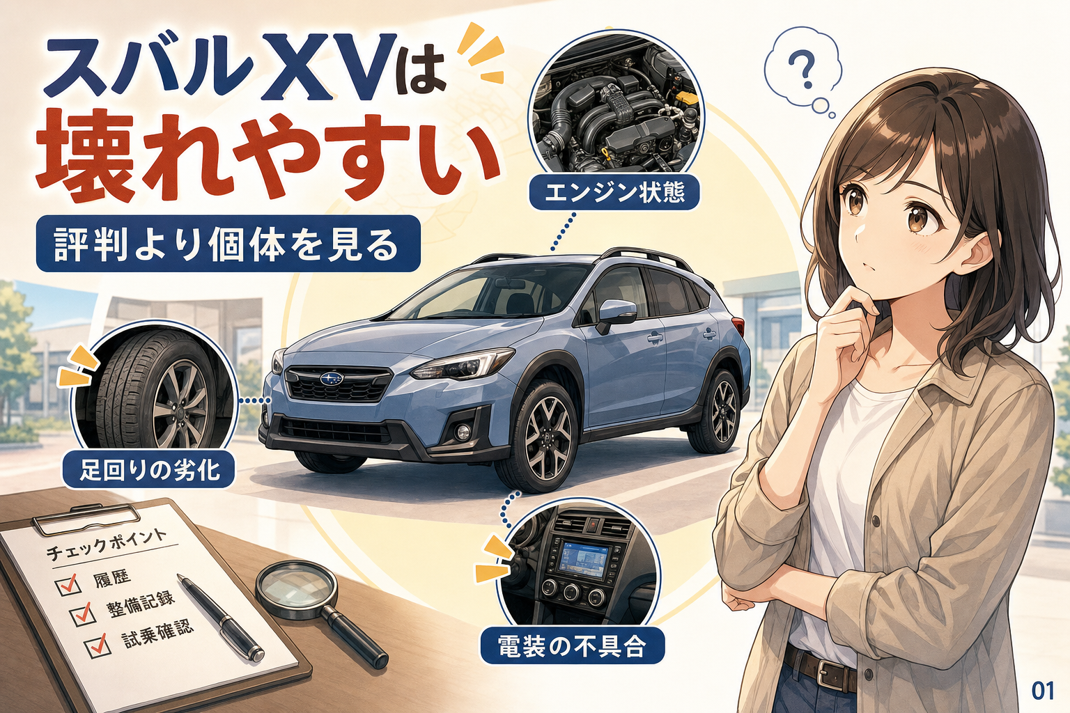 スバルXVは壊れやすい？評判より個体を見る