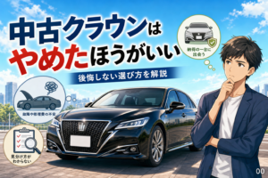 中古クラウンはやめたほうがいい？後悔しない買い方と見分け方
