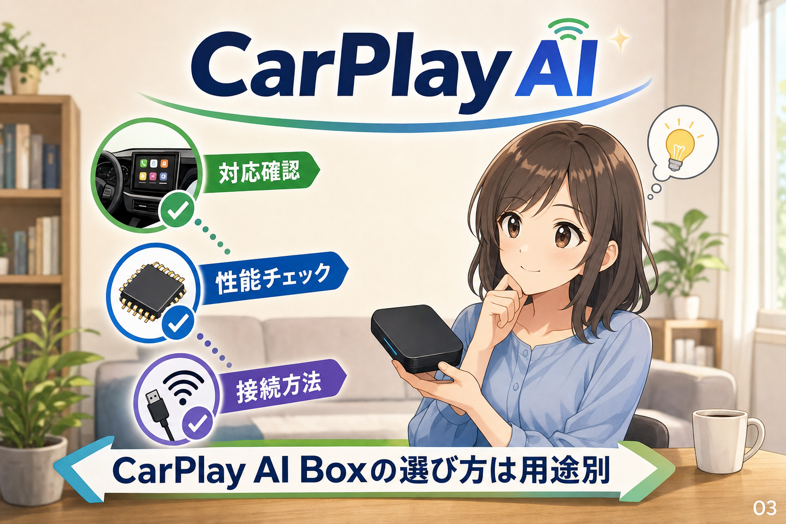 CarPlay AI Boxの選び方は用途別