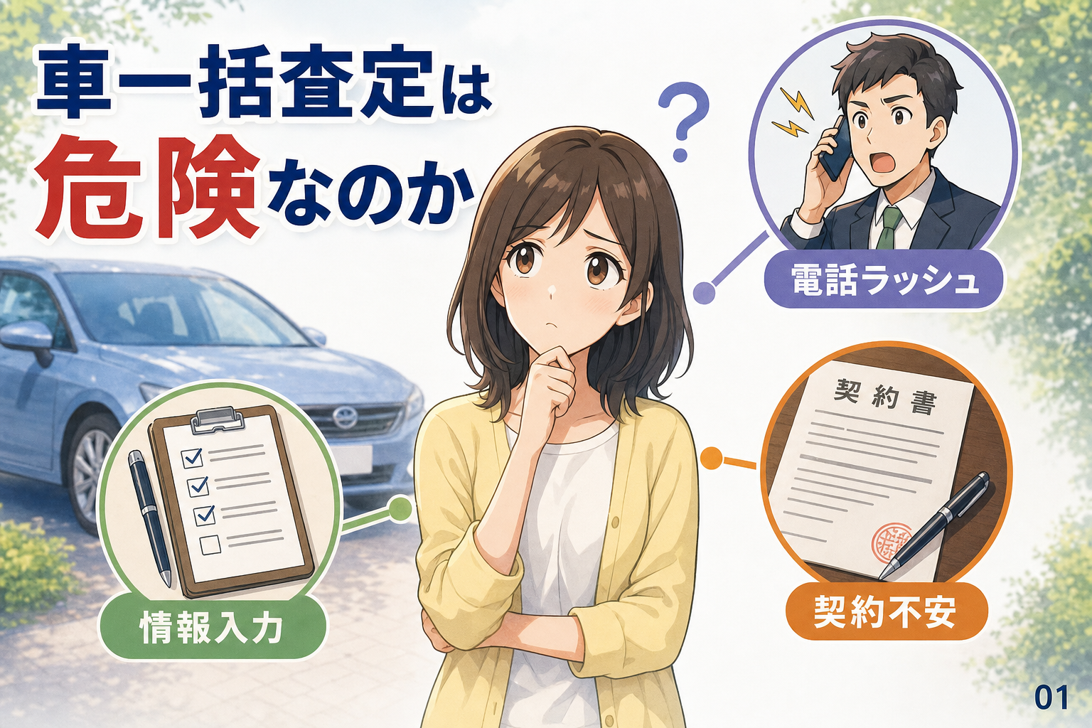 車一括査定は危険なのか