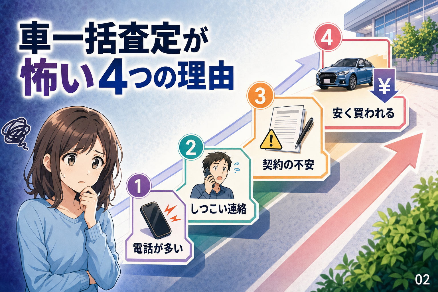 車一括査定が怖い4つの理由
