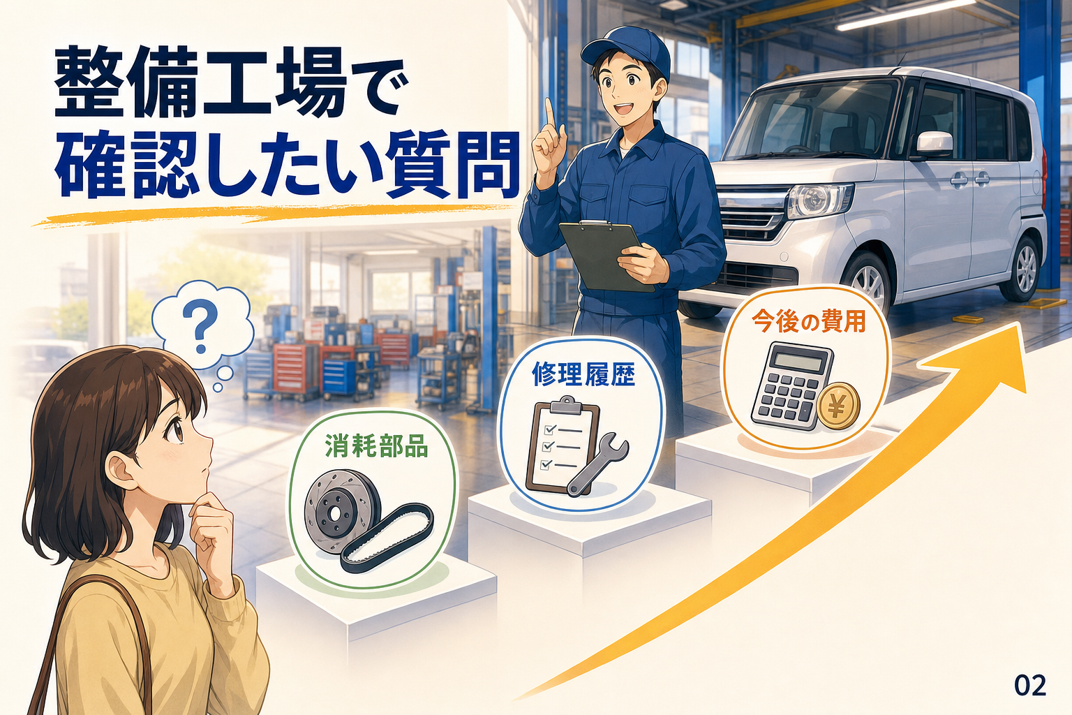 整備工場で確認したい質問
