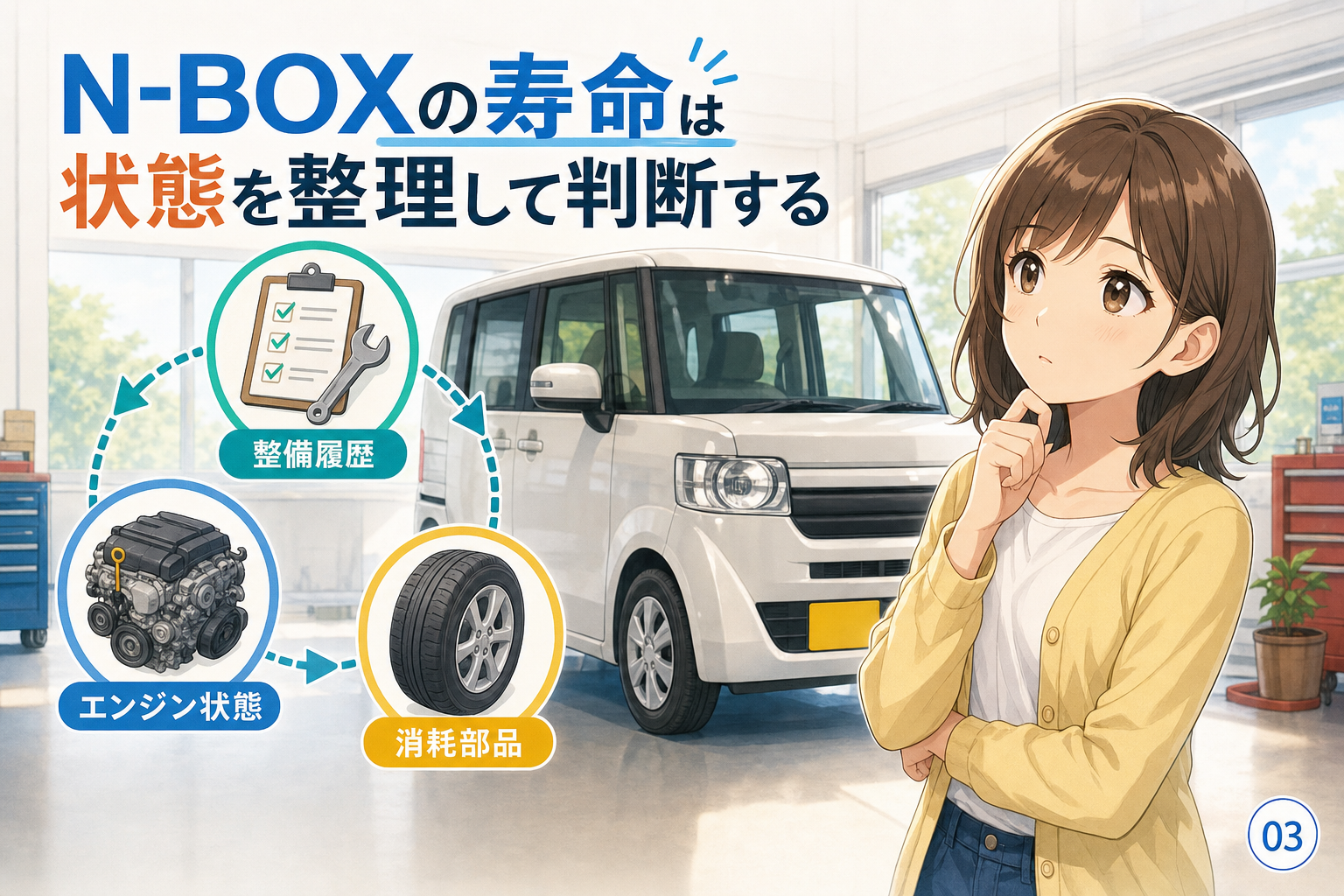 N-BOXの寿命は状態を整理して判断する