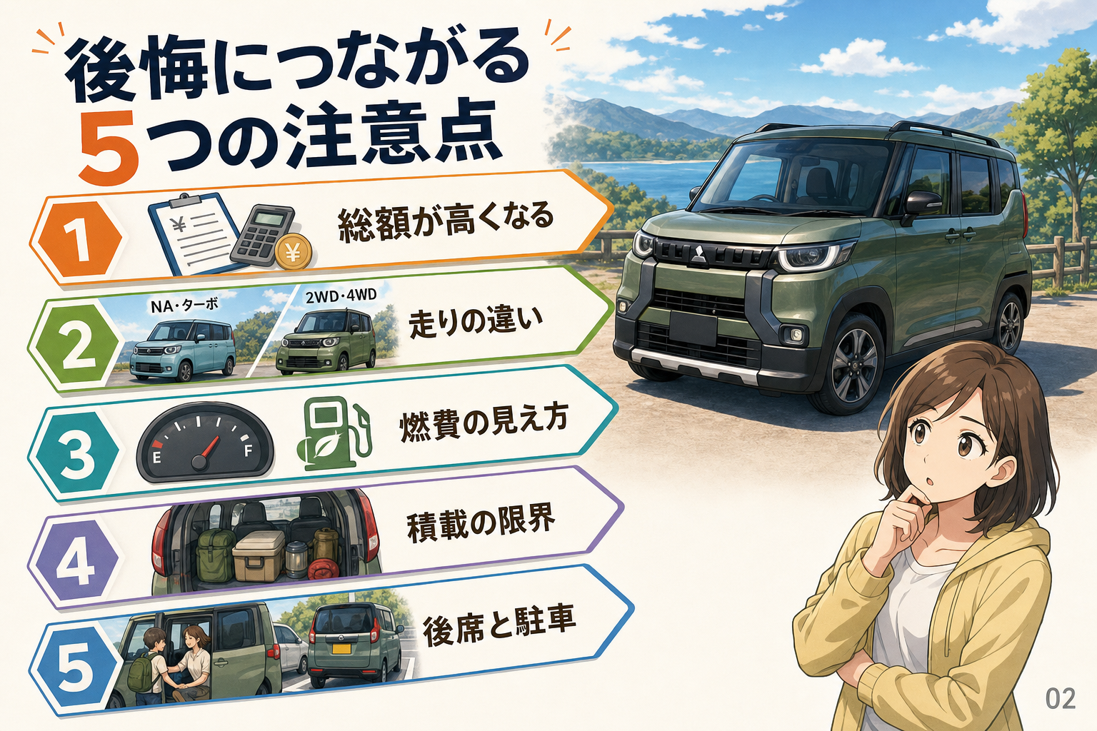 後悔につながる5つの注意点