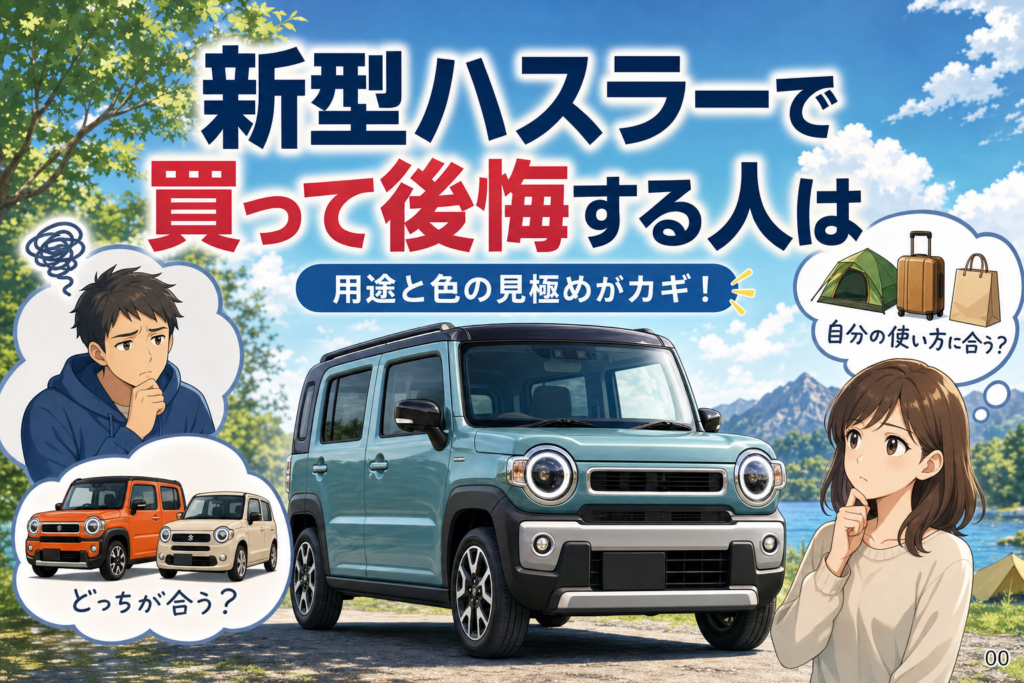 新型ハスラーで買って後悔する人は？用途と色の見極め方