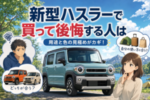 新型ハスラーで買って後悔する人は？用途と色の見極め方