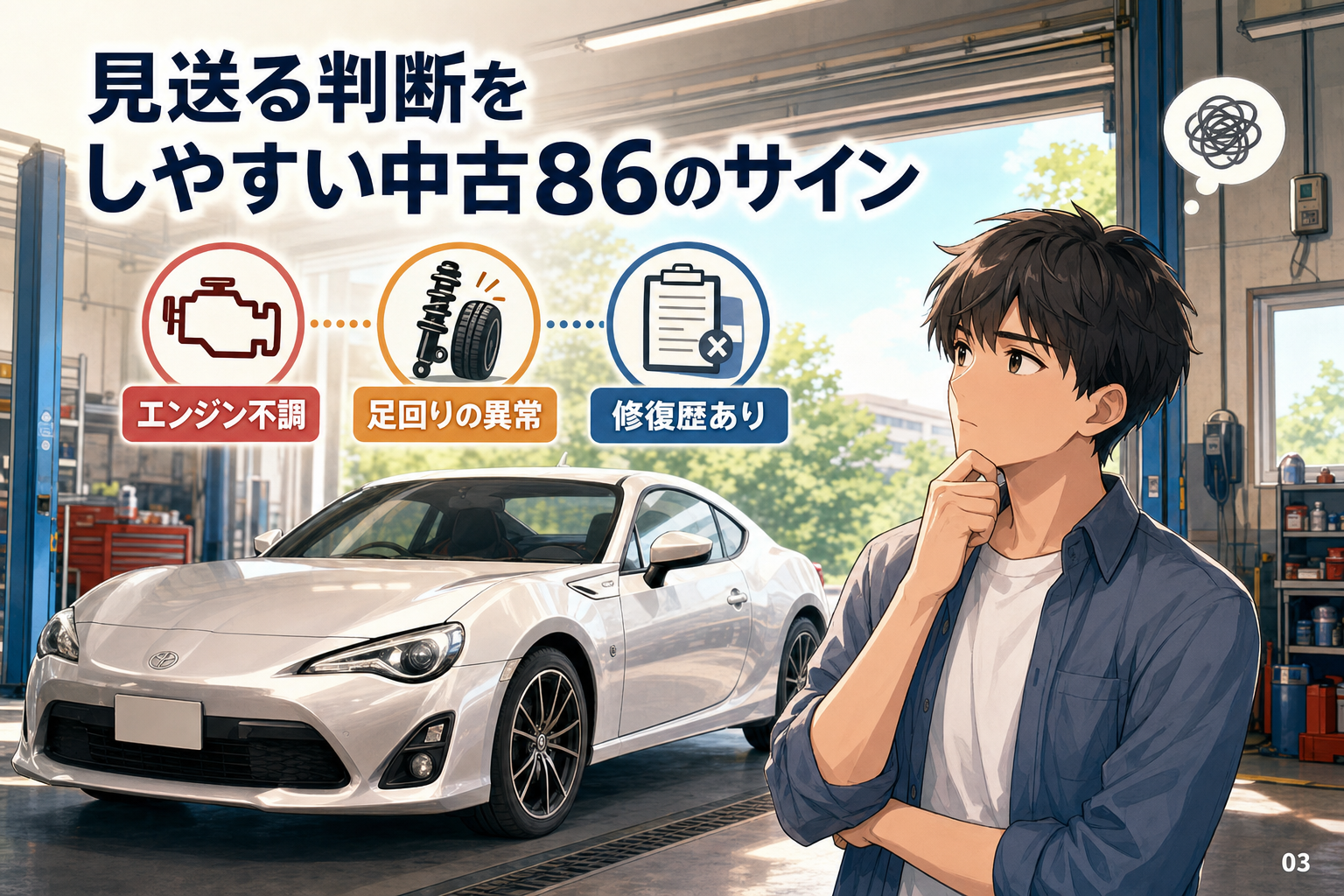 見送る判断をしやすい中古86のサイン