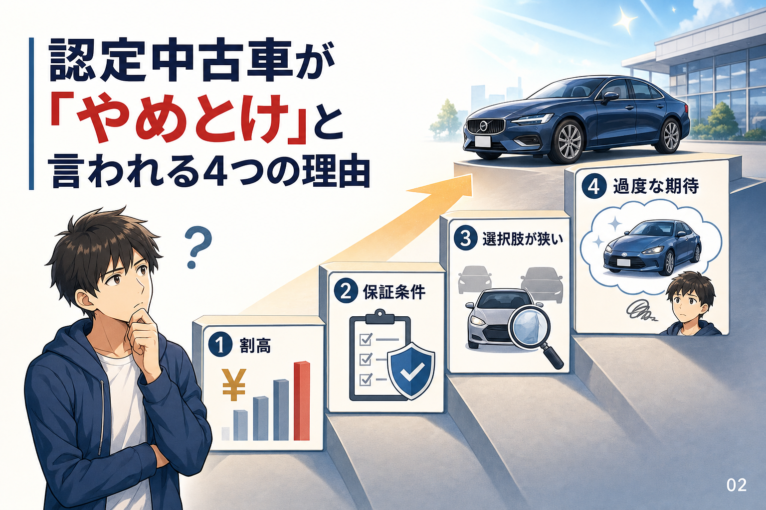 認定中古車が「やめとけ」と言われる4つの理由