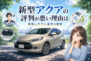 新型アクアの評判が悪い理由は？後悔しやすい条件を整理