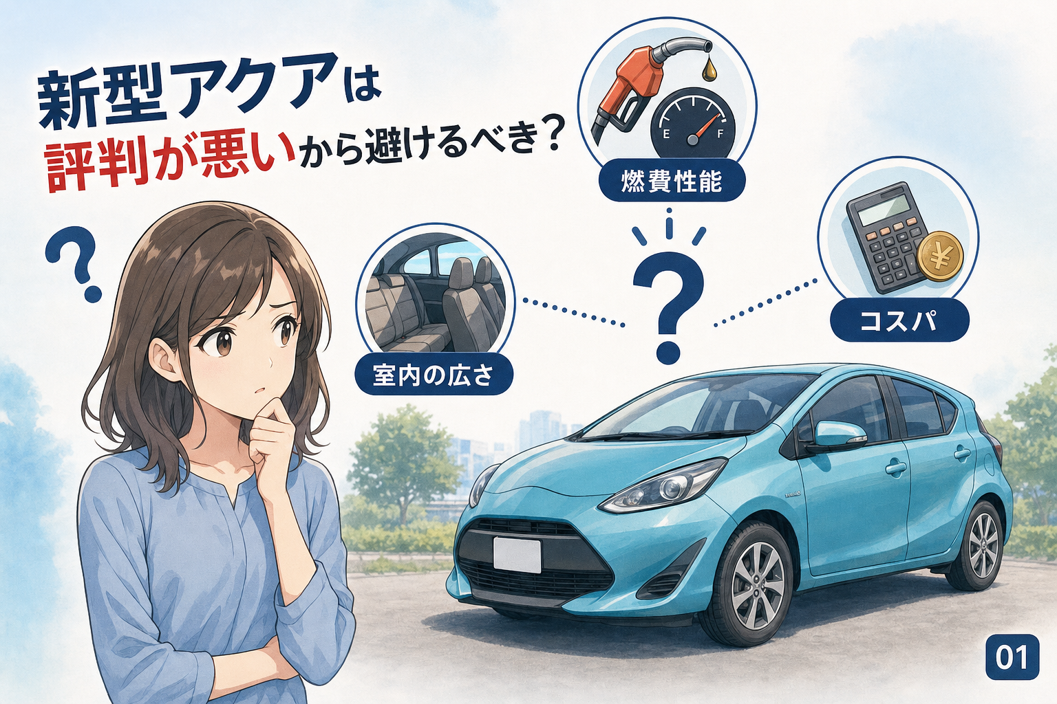 新型アクアは評判が悪いから避けるべき？